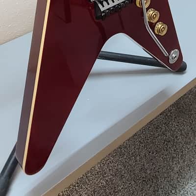 Dean V Floyd Rose CASE, Seymour Duncan Invaders, Awesome! - Wine red Dime 2021 image 4