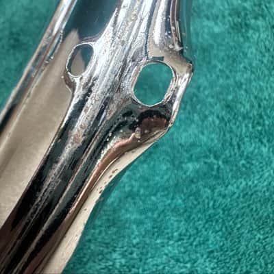 Rogers One USA 13” 6 hole Tom Drum Hoop 70s - Chrome image 6