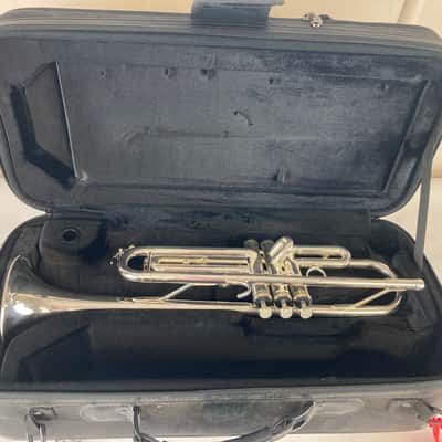 Blessing BTR-1460 Bb Trumpet – Silver-Plated – Intermediate Model – Excellent Condition – w/ Case SM#3632 image 1
