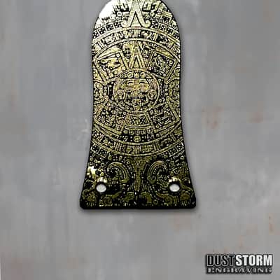 Mayan Truss Rod Cover for Epiphone Les Paul Gold Acrylic Mirror image 2