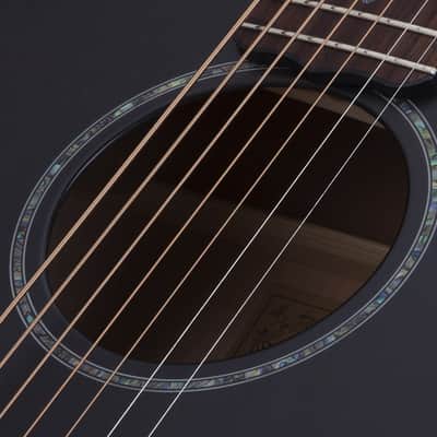 Schecter Orleans Stage-7 Acoustic Electric Guitar. Satin See Thru Black image 4
