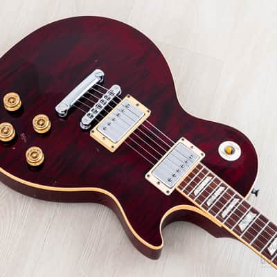 1996 Gibson Les Paul Standard Flame Top Wine Red One-Piece Body, 100% Original w/ Case image 8