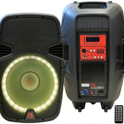 2 Mr. Dj PBX2690LB 15" 3500W PA DJ Active Amplifier Bluetooth Speaker PAIR image 3