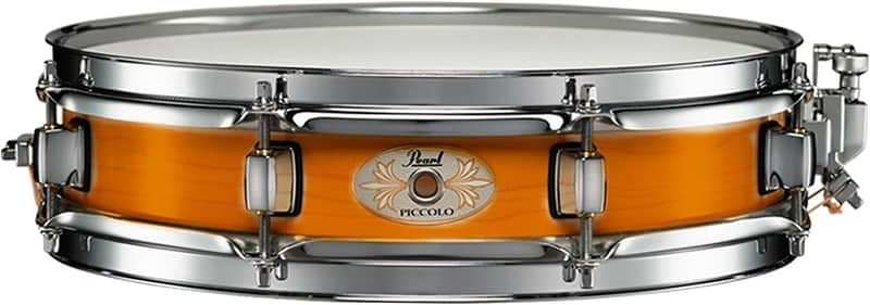 Pearl Piccolo Snare Drum 13 Inch x 3 Inch 6-ply Maple Shell, Liquid Amber (M1330114) image 1