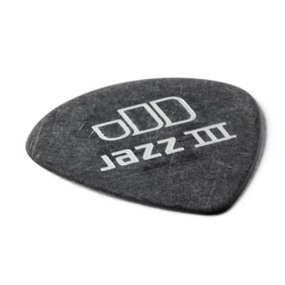 Dunlop 482R.60 Tortex® Pitch Black Jazz III Guitar Picks 72 Picks image 4