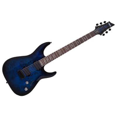 Omen Elite 6 - See Thru Blue Burst Schecter image 1
