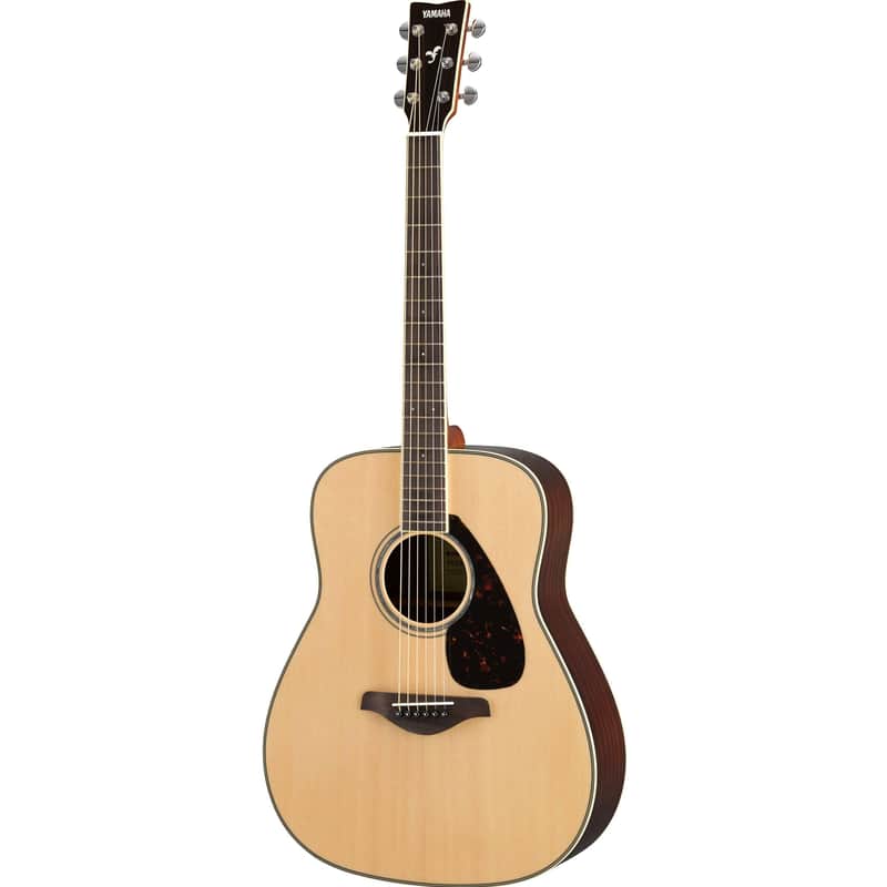 Yamaha FG830 Solid Spruce Top, Rosewood Back and Sides, Natural image 1