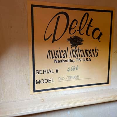 Delta D42 / CEQSB Acoustic Guitar with Cutaway & Gig bag Nashville, TN image 23