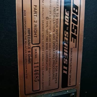 Bose 301 II Reflecting Bookshelf Speakers Vintage USA 1982-1991 image 7