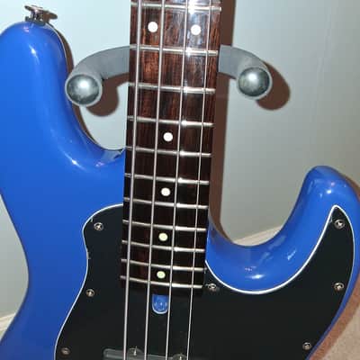 SusBass Custom Jazz High Gloss Blue African Blackwood Bartolini Gotoh 8.2 lbs image 4