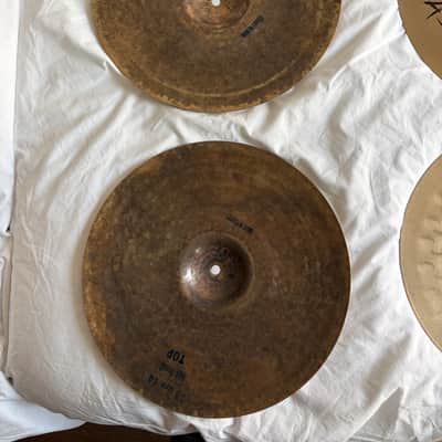 Bosphorus 14" Master Vintage Series Hi-Hat Cymbals (Pair) 2010s - Raw image 2