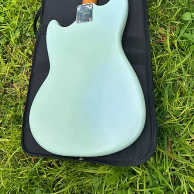1966 Fender Mustang Guitar -Sonic Blue Refin image 6