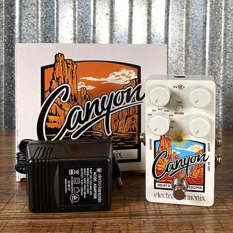 Electro-Harmonix EHX Canyon Delay & Looper Guitar Effect Pedal & AC Adapter image 1