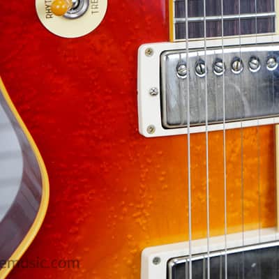 Gibson Custom Shop M2M Birdseye ’59 Les Paul Standard Reissue - Washed Cherry Sunburst image 5