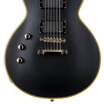 ESP LTD EC-1000 Electric Guitar. Left Handed Vintage Black image 1