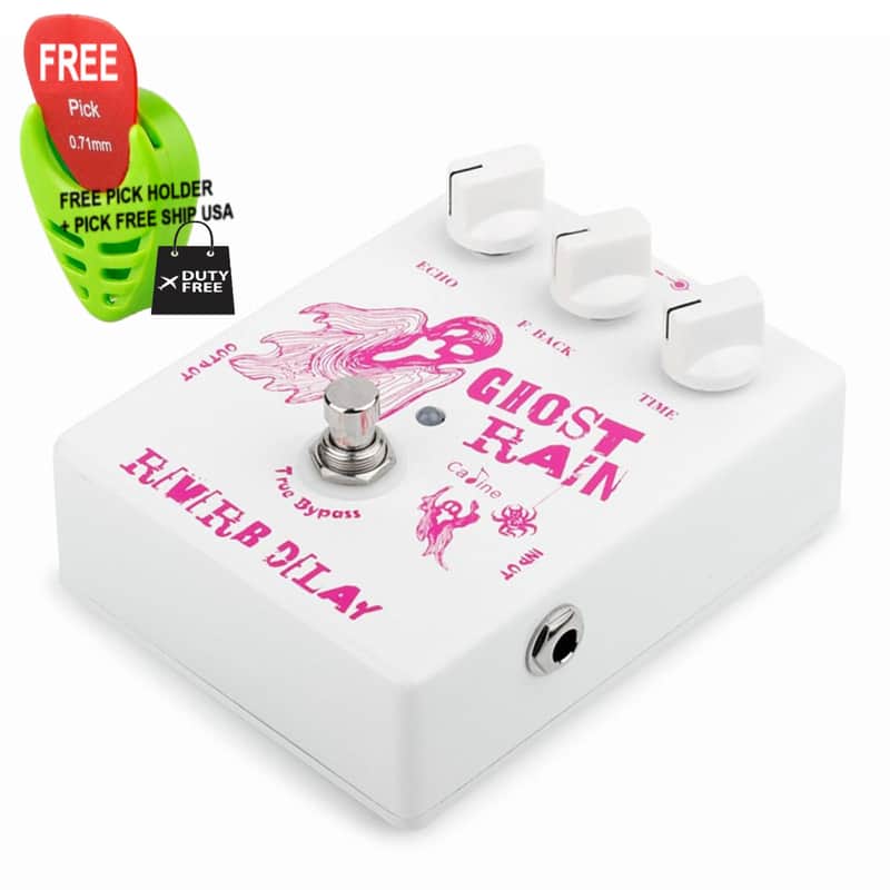 Caline CP-41 Reverb + Delay Pedal True Bypass, FREE PICK + HOLDER+ FREE SHIP USA image 1