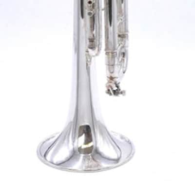 Pre-Owned Bach Stradivarius 43H/43 Trumpet in Silver Plate w/Heavyweight Bell! image 6
