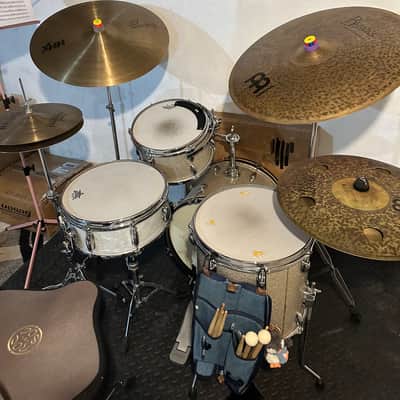 Slingerland 1970s Bop Kit 12 14 18 - Silver Sparkle image 6