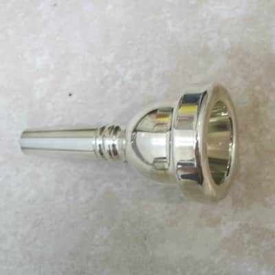 Silver trombone mouthpiece. Large shank image 2