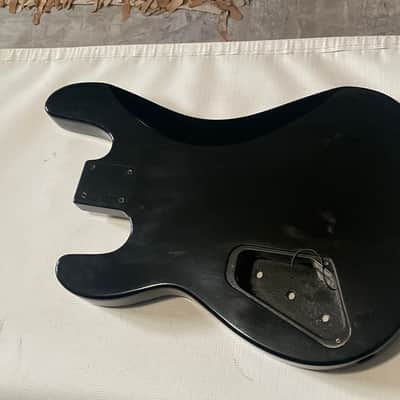 1980's Japan Charvel Jackson Model 2B P & J Black Bass Guitar Body image 13