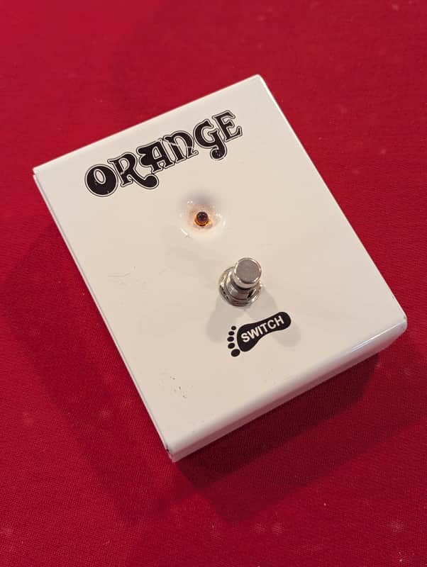Orange FS-1 Single Button Amp Footswitch 2010s - White image 1