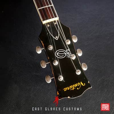 1960s Ventura Hollow body Natural/Amber Heavy Relic Made in Japan by East Gloves Customs (RARE) image 11
