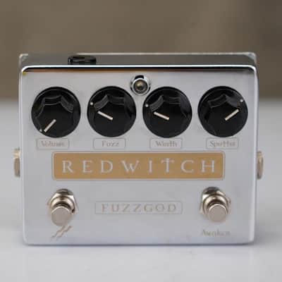 Red Witch Fuzz God Guitar Effects Pedal Chrome #58758