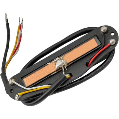 Wilkinson Back Low Gauss Black Hot Rail Ceramic Single Coil Sized Humbucker Bridge Pickup for Strat Electric Guitar image 4