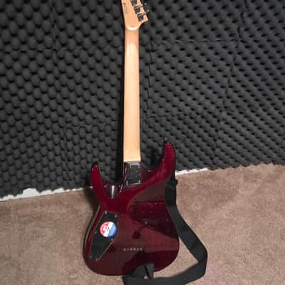 ESP LTD MH-100 QM NT 2005 - 2006 - See Thru Black Cherry image 3