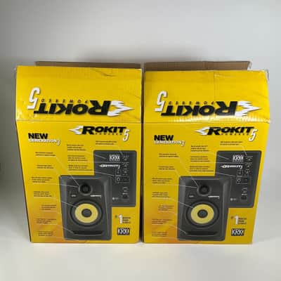 KRK Rokit 5 G3 Powered Studio Monitor Speaker Pair Tested Working image 16