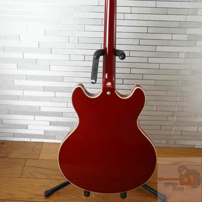 D'Angelico Premier DC Semi-Hollow Double Cutaway - Burnt Red image 12