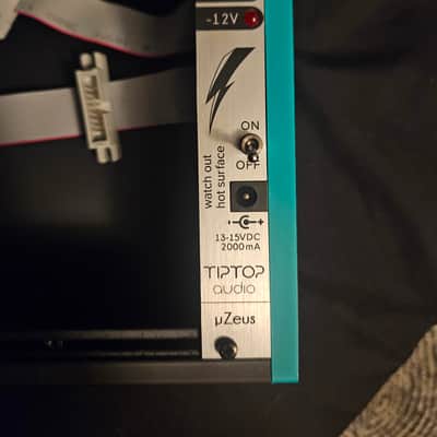 3D Printed Eurorack Case 6u Powered Eurorack Case 66hp 2025 - Teal and Black image 3