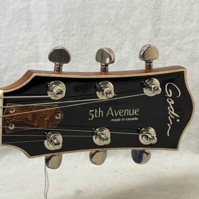 Godin 5th Avenue CW Kingpin II 2 Archtop Hollowbody Guitar with Soft Case 2003 image 8