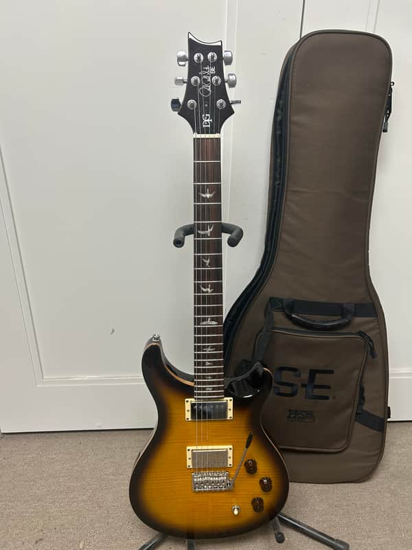 PRS SE DGT David Grissom Tremolo Signature Electric Guitar - McCarty Tobacco Sunburst image 1