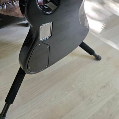 ESP Surveyor II 5 String Bass Black Ash Body EMG Music Man Stingray Pickup Active EQ Coil Tap for Precision Jazz PJ Tones MIJ Japan image 20