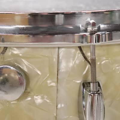 Gretsch Round Badge White Pearl 3pc Drum Kit Set Vintage 1960's image 23
