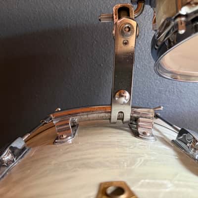 Ludwig Club Date 12/14/20 1967 Keystone White Marine Pearl image 16