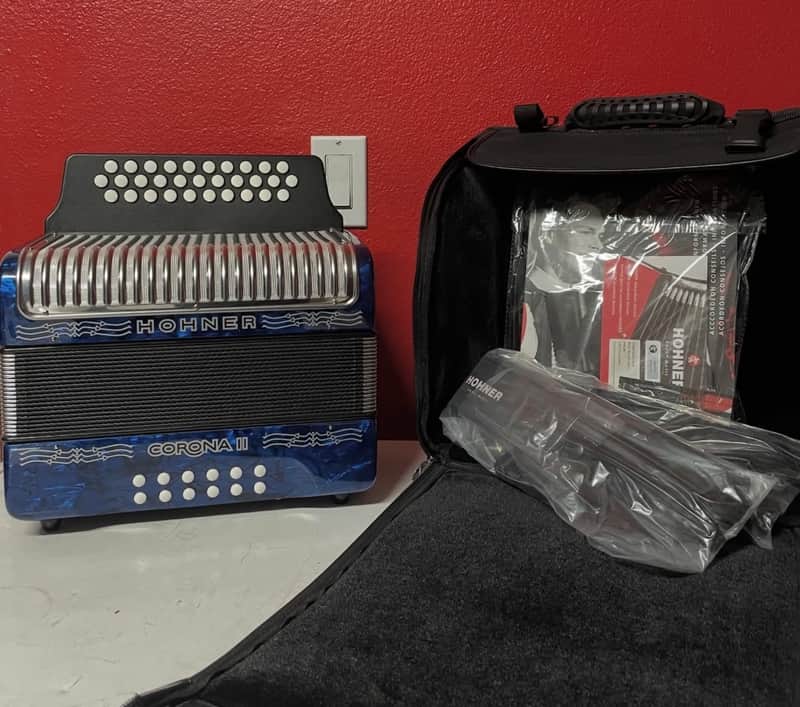 Hohner Corona II Accordion F/Bb/Eb Keys