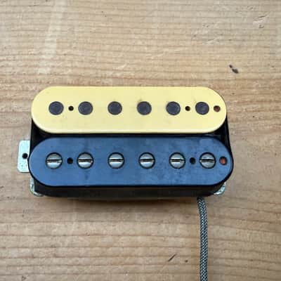 Vintage 1980 Gibson Tim Shaw PAF Humbucker Pickup Black and Cream Zebra Made in USA Patent No 2737842 image 4