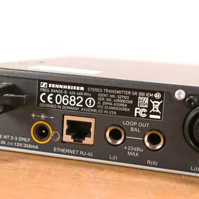 Sennheiser SR 300 IEM G3 Wireless Transmitter 626-668MHz NO POWER SUPPLY CG01ZV3 image 8
