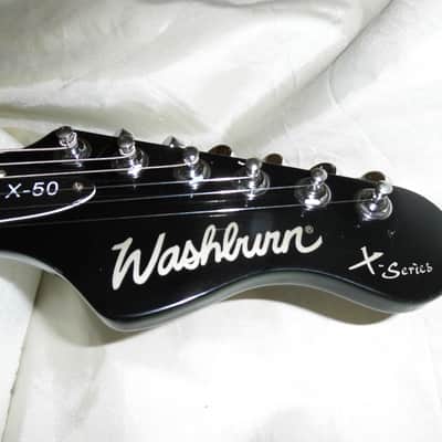 Washburn X-50 Q -Guitars4cancer- Neck-thru body, Quilted Maple Top, Trans Blue, Bound, Buzz Felten image 14