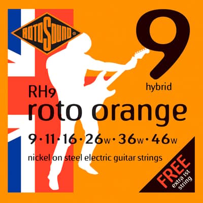 RH9 Roto Orange Nickel Hybrid 9/46 Rotosound image 2