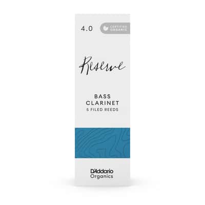 D'Addario Organic Reserve Bass Clarinet Reeds, Strength 4.0, 5 Pack image 3