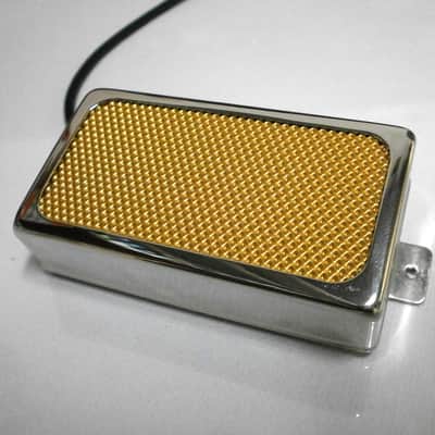 Q pickups CHROME Open Cover GOLD FOIL Humbucker PAF Guitar Pickup Hand Wound image 3