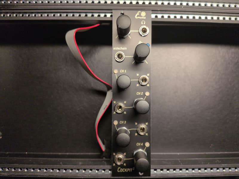 Endorphin.es Cockpit v2 - 4 Stereo Channel Performance Mixer with Sidechain Ducking Eurorack Synth Module 2019 - 2021 - Black image 1