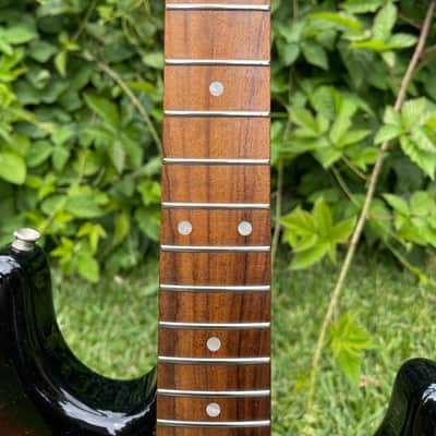 Fender Squier 2003 - Quilted maple 3 tone tobacco sunburst image 6