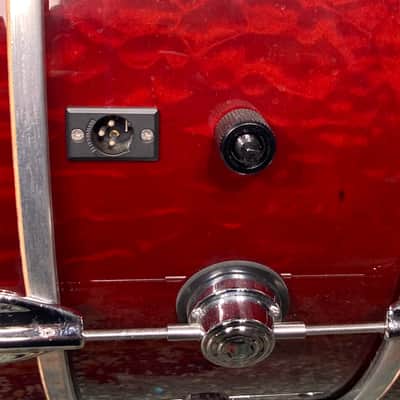 DW Tris Imboden's Chicago, 8x22" DW/May Bass Woofer with Internal Microphone 2002 - Transparent Wine Red Lacquer image 11