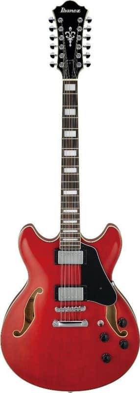 Ibanez Artcore AS7312 TCD 12 String Semi Hollow Trans Cherry Red Electric Guitar image 1