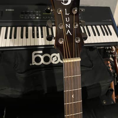 Luna Gypsy Spalt Grand Acoustic Guitar w/ Case image 3