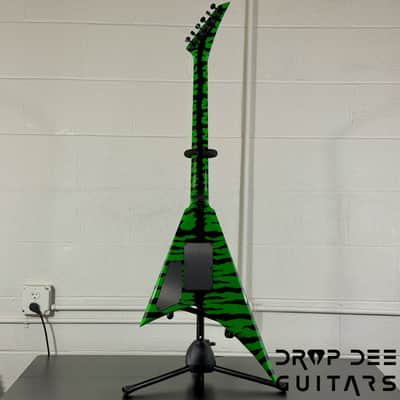 Jackson USA Custom Shop Rhoads RR24 FR Electric Guitar w/ Case - Slime Green Bengal image 13